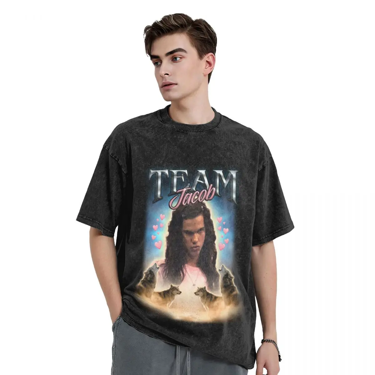Team Jacob Cursed Fan Collage T-Shirt anime figures for a boy custom shirt t shirt men 100℅ cotton
Team Jacob Cursed Fan Collage T-Shirt anime figures for a boy custom shirt t shirt men 100℅ cotton