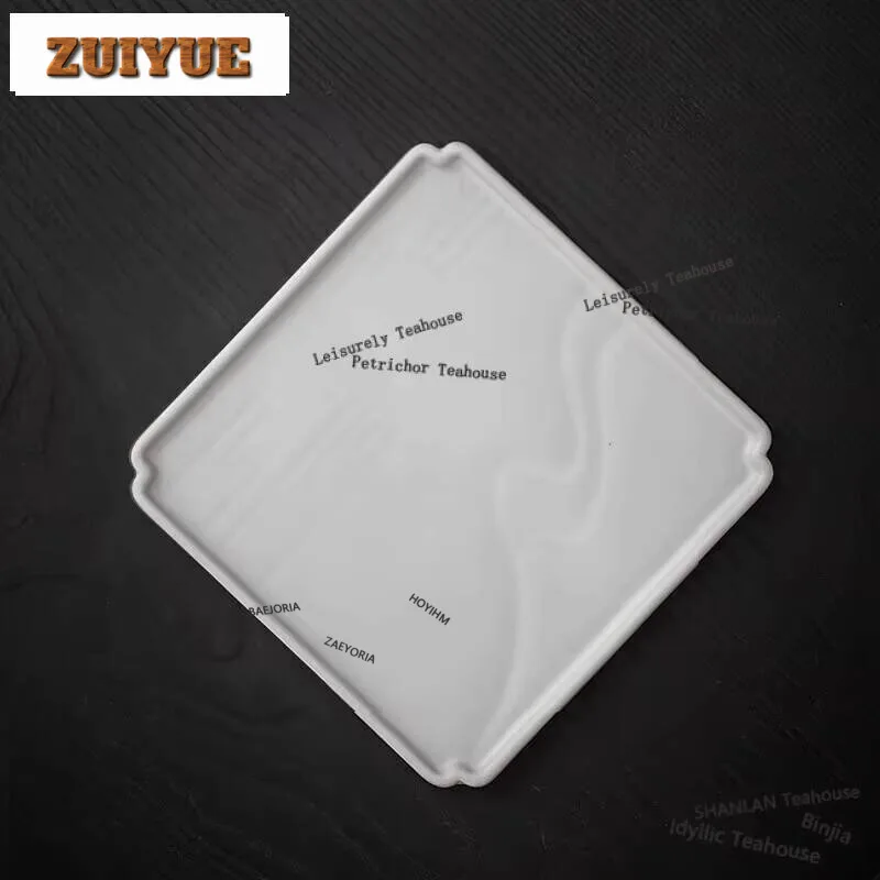 Ancient White Handmade Tea Tray Household Coarse Pottery Square Tea Plate Boutique Tea Board Dishes for Serving Tea Services
Ancient White Handmade Tea Tray Household Coarse Pottery Square Tea Plate Boutique Tea Board Dishes for Serving Tea Services