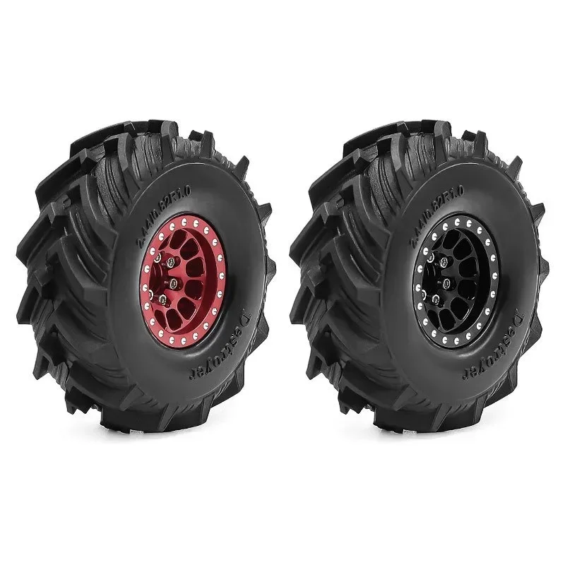 4pcs 1.0" Metal Beadlock Wheel Tire Set For 1/18 RC Crawler Car TRX4M SCX24 Upgrade Parts Accessories
4pcs 1.0" Metal Beadlock Wheel Tire Set For 1/18 RC Crawler Car TRX4M SCX24 Upgrade Parts Accessories