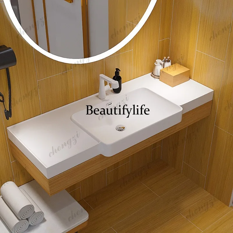 Artificial stone hotel bathroom wash basin wash station bathroom cabinet rectangular big belly basin integrated
Artificial stone hotel bathroom wash basin wash station bathroom cabinet rectangular big belly basin integrated