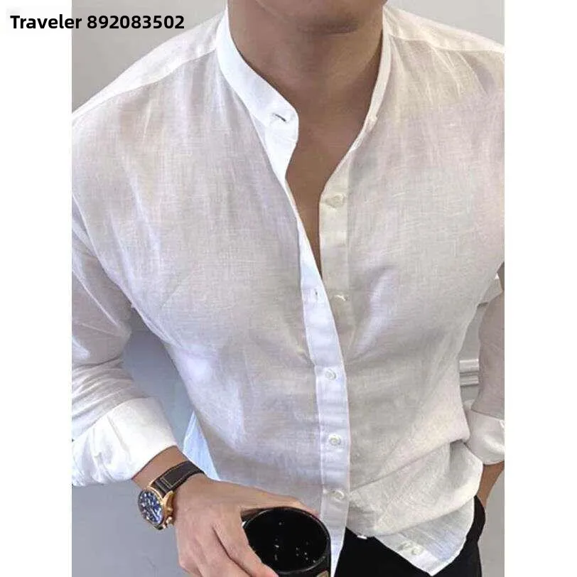 American Style Cotton Linen Men's Shirt Thin Breathable Slim Fit Long Sleeve Sun Protection Open Cardigan Casual Workwear Shi...
American Style Cotton Linen Men's Shirt Thin Breathable Slim Fit Long Sleeve Sun Protection Open Cardigan Casual Workwear Shi...