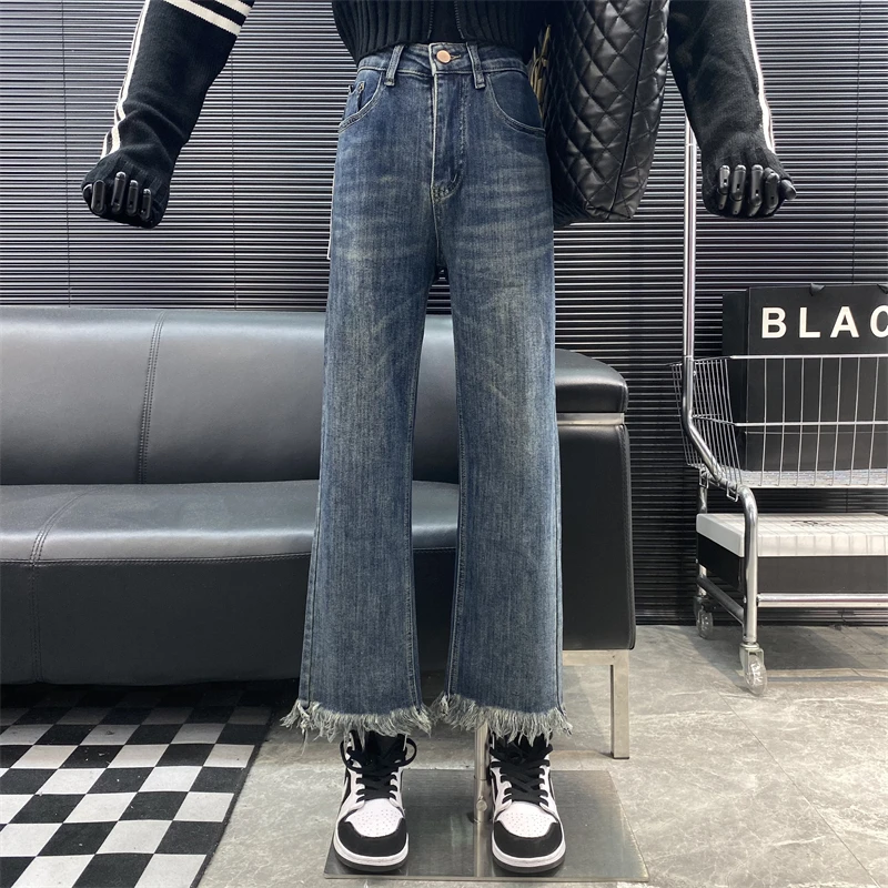 New 2022 Designer new style Famous brand Tassel Raw Edge Wide Leg Pants High waist Straight ankle-length jeans
New 2022 Designer new style Famous brand Tassel Raw Edge Wide Leg Pants High waist Straight ankle-length jeans