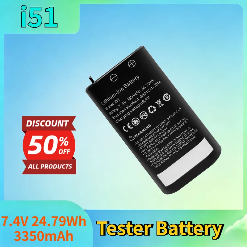 Newest i51 7.4V 24.79Wh 3350mAh Lithium-ion Rechargeable Battery Pack for IPC-5100PLUS 5200PLUS High Quality Tester Battery
Newest i51 7.4V 24.79Wh 3350mAh Lithium-ion Rechargeable Battery Pack for IPC-5100PLUS 5200PLUS High Quality Tester Battery