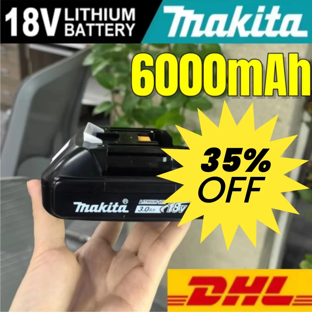 Makita 18V 3Ah Li-Ion Rechargeable Battery for 18v Drill Compatible with BL1830 BL1840 BL1850 BL1860B Cordless Tool Replacement
Makita 18V 3Ah Li-Ion Rechargeable Battery for 18v Drill Compatible with BL1830 BL1840 BL1850 BL1860B Cordless Tool Replacement