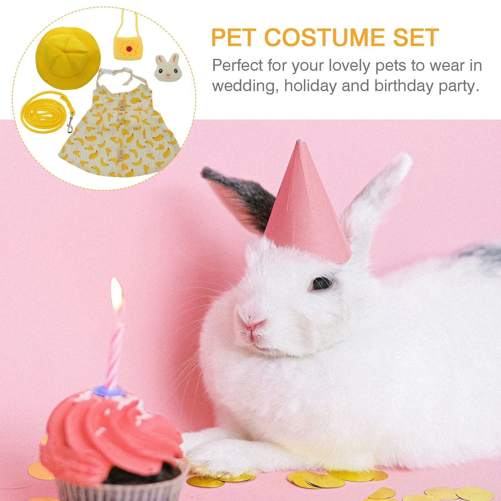 2 Sets Rabbit Clothes Bunny Leash Pet Suit Bag Accessories Hat Dress Up Gentleman Style Wedding Breathable Small Pets Walking
2 Sets Rabbit Clothes Bunny Leash Pet Suit Bag Accessories Hat Dress Up Gentleman Style Wedding Breathable Small Pets Walking