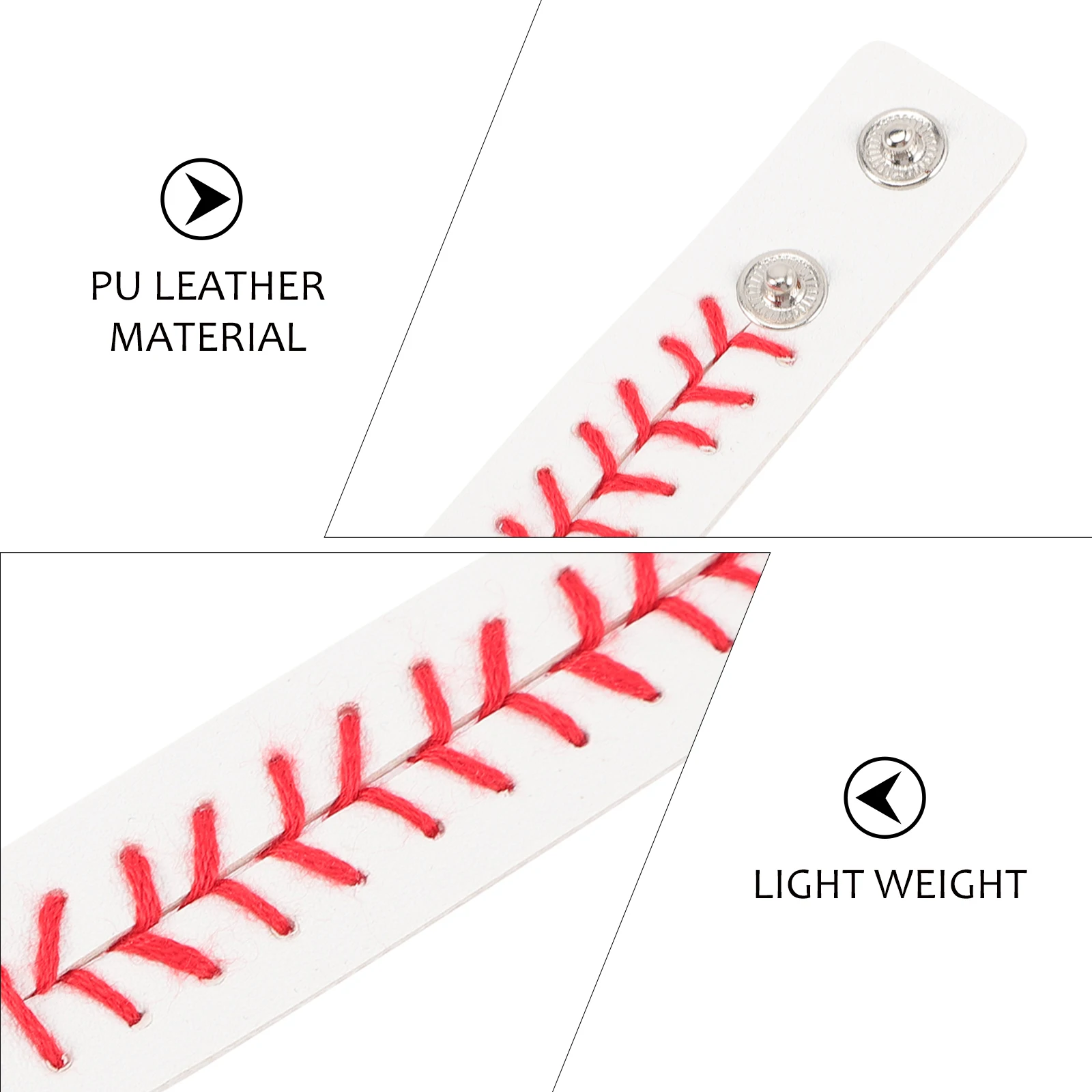 2Pcs PU Bracelets Decorative Braided Snap Wristb s for Women Men Fashion Baseball Sports Jewelry Gifts
2Pcs PU Bracelets Decorative Braided Snap Wristb s for Women Men Fashion Baseball Sports Jewelry Gifts