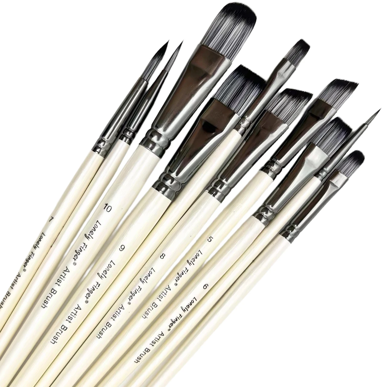 10/20pcs Artist Paint Brushes Set Different Nylon Hair Tips Paintbrushes Professional Painting Kit for Acrylic Watercolor
10/20pcs Artist Paint Brushes Set Different Nylon Hair Tips Paintbrushes Professional Painting Kit for Acrylic Watercolor