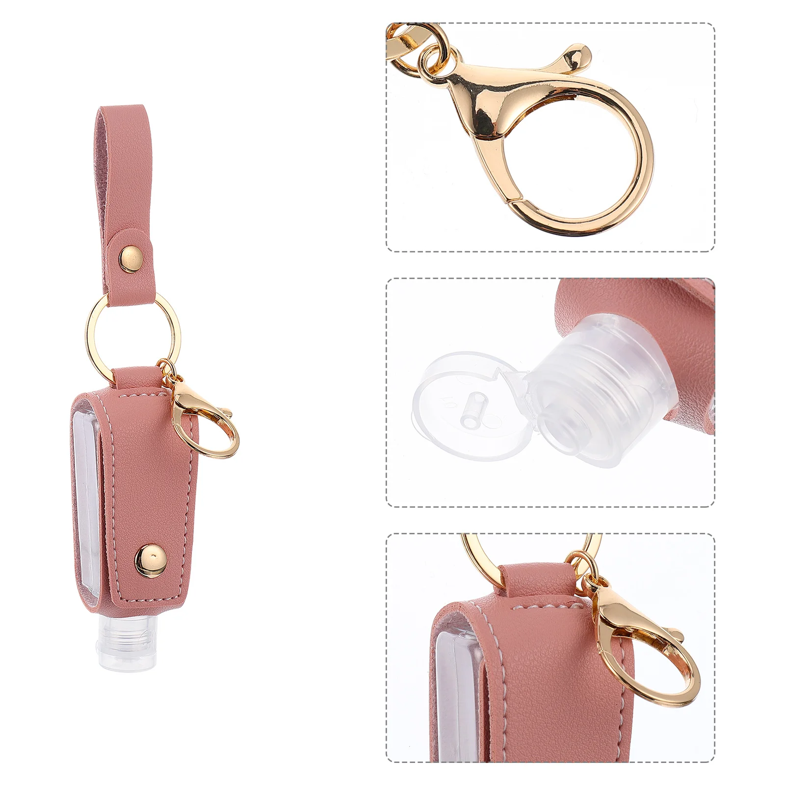 1 Set Empty Bottle Keychain Portable Hand Cover For Gel Perfume Storage Lightweight Travel Essential, No
1 Set Empty Bottle Keychain Portable Hand Cover For Gel Perfume Storage Lightweight Travel Essential, No