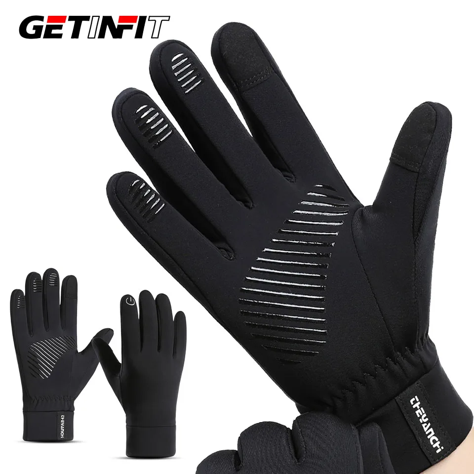 GETINFIT велосипедные перчатки мужские осенне-зимние противоскользящие водонепроницаемые флисовые перчатки с сенсорным экраном для рыбалки, спорта на открытом воздухе, теплые, предварительно сгибающиеся пальцы 
GETINFIT велосипедные перчатки мужские осенне-зимние противоскользящие водонепроницаемые флисовые перчатки с сенсорным экраном для рыбалки, спорта на открытом воздухе, теплые, предварительно сгибающиеся пальцы