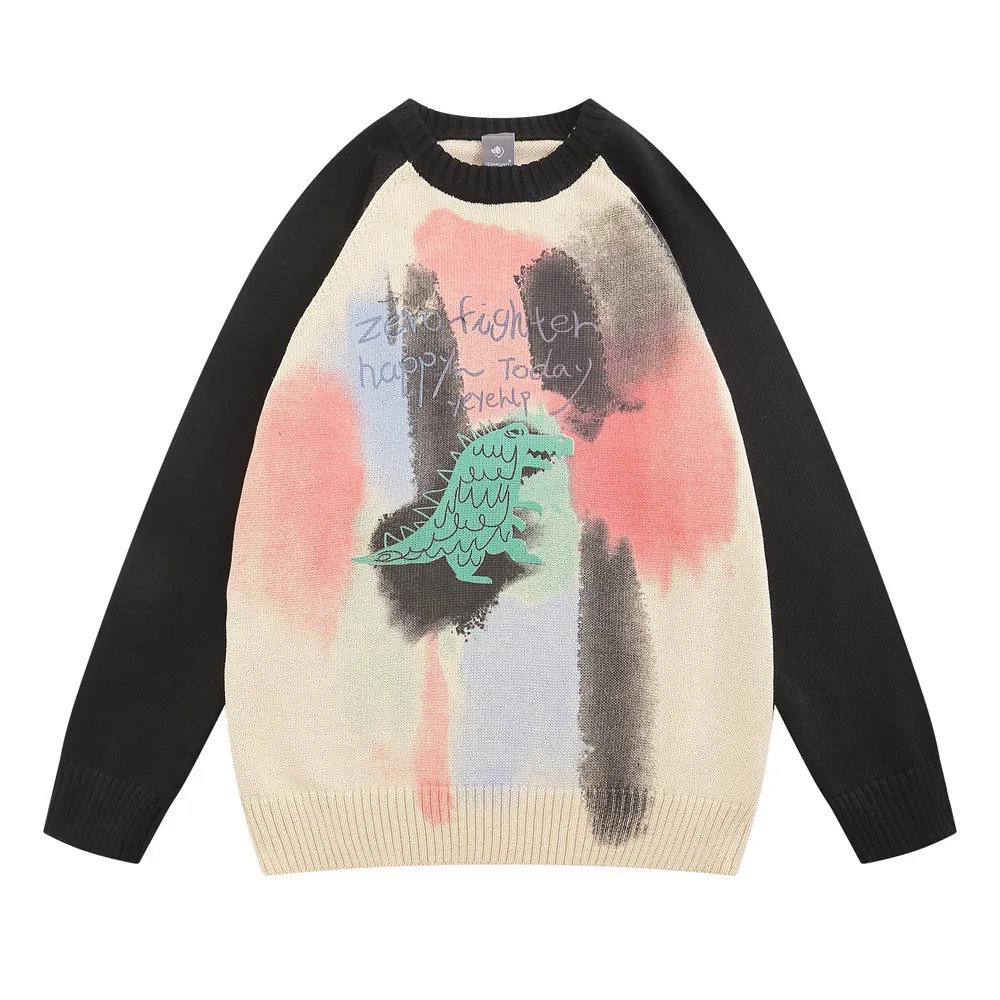 Men's Little Crocodile Graffiti Sweater Colored Loose Long Sleeve Knitted Casual Comfortable High Street Pullover Autumn Winter
Men's Little Crocodile Graffiti Sweater Colored Loose Long Sleeve Knitted Casual Comfortable High Street Pullover Autumn Winter