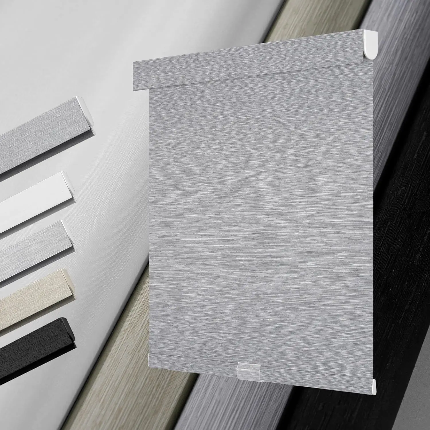New Design Square Cassette With Fabric Grey Color 95% Light Blocking Spring Roller Blinds For Hotel
New Design Square Cassette With Fabric Grey Color 95% Light Blocking Spring Roller Blinds For Hotel