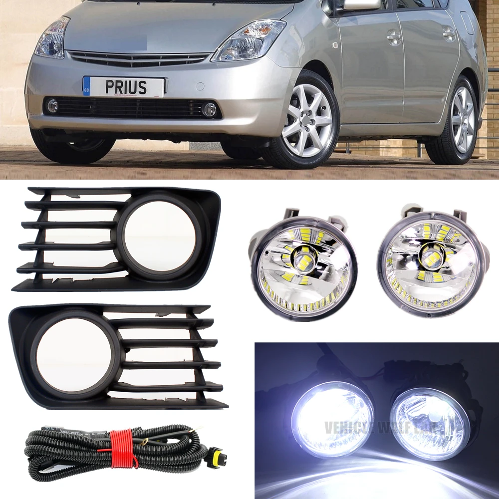 Car Lights Fit for Toyota Prius 2004 2005 2006 2007 2008 2009 Car-styling Front Bumper LED Fog Light Lamp+Grille Cover+Wiire
Car Lights Fit for Toyota Prius 2004 2005 2006 2007 2008 2009 Car-styling Front Bumper LED Fog Light Lamp+Grille Cover+Wiire