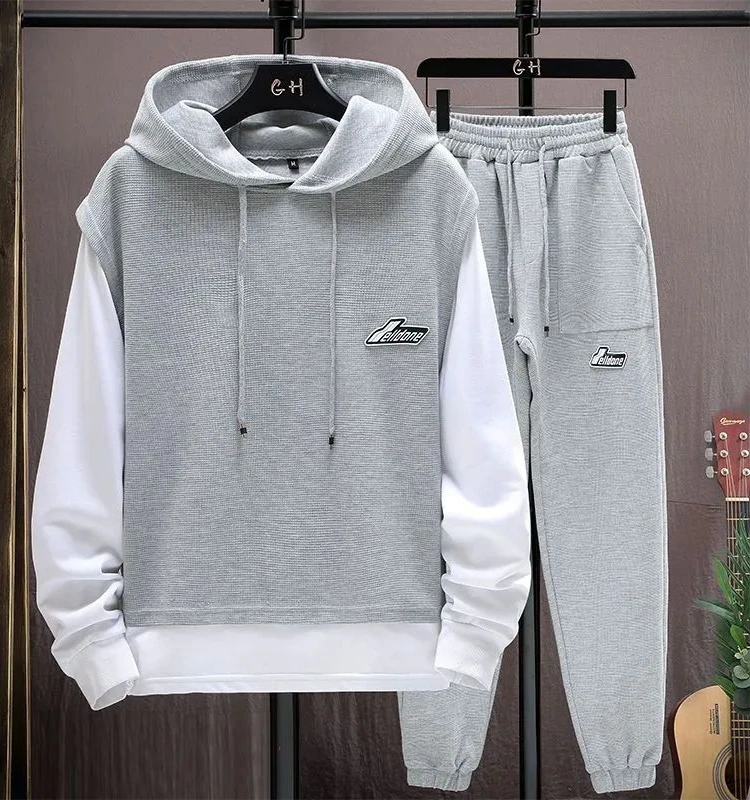 Men's Hooded Sweatirt Sports Suit Long Sve Leisure Sportswear Set Polyester Fabric Autumn Season Middle-aged Suitable
Men's Hooded Sweatirt Sports Suit Long Sve Leisure Sportswear Set Polyester Fabric Autumn Season Middle-aged Suitable