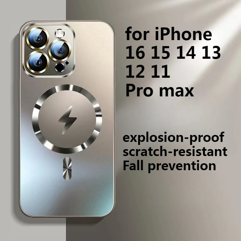 Magnetic Full Coverage Fall Prevention Heat Dissipation Matte Mobile Phone Case for IPhone 16 15 14 13 12 11 Pro Max
Magnetic Full Coverage Fall Prevention Heat Dissipation Matte Mobile Phone Case for IPhone 16 15 14 13 12 11 Pro Max