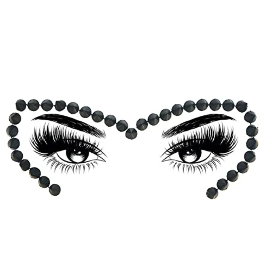 Sasswear Black Face Jewels, Spiked Gems, Rhinestone Sticker for Festival, Raves, Parties, Goth Costume, Medical Adhesive
Sasswear Black Face Jewels, Spiked Gems, Rhinestone Sticker for Festival, Raves, Parties, Goth Costume, Medical Adhesive