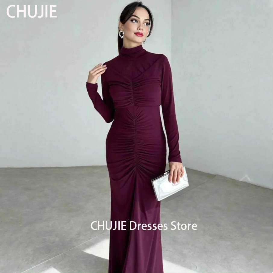 Customized Modest Long Sleeve Evening Dresses For Woman Mermaid Pleat Wedding Dress Customized Dubai Saudi Arabia فستان ا
Customized Modest Long Sleeve Evening Dresses For Woman Mermaid Pleat Wedding Dress Customized Dubai Saudi Arabia فستان ا
