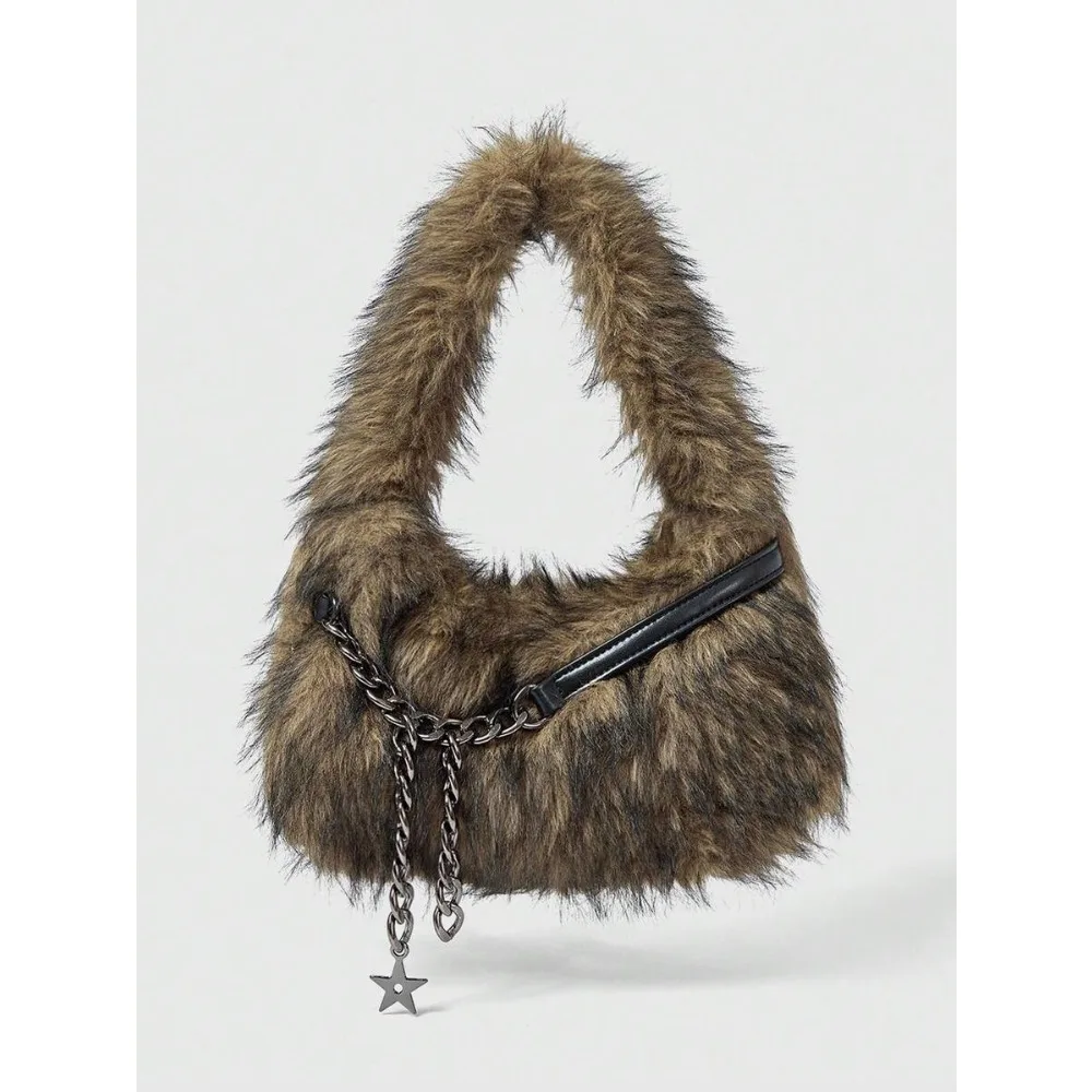Grunge Punk 2000s Style Women Shoulder Bags,Punk Rivet Biker Bags,Fur Purse ,Autumn & Winter Wallets
Grunge Punk 2000s Style Women Shoulder Bags,Punk Rivet Biker Bags,Fur Purse ,Autumn & Winter Wallets