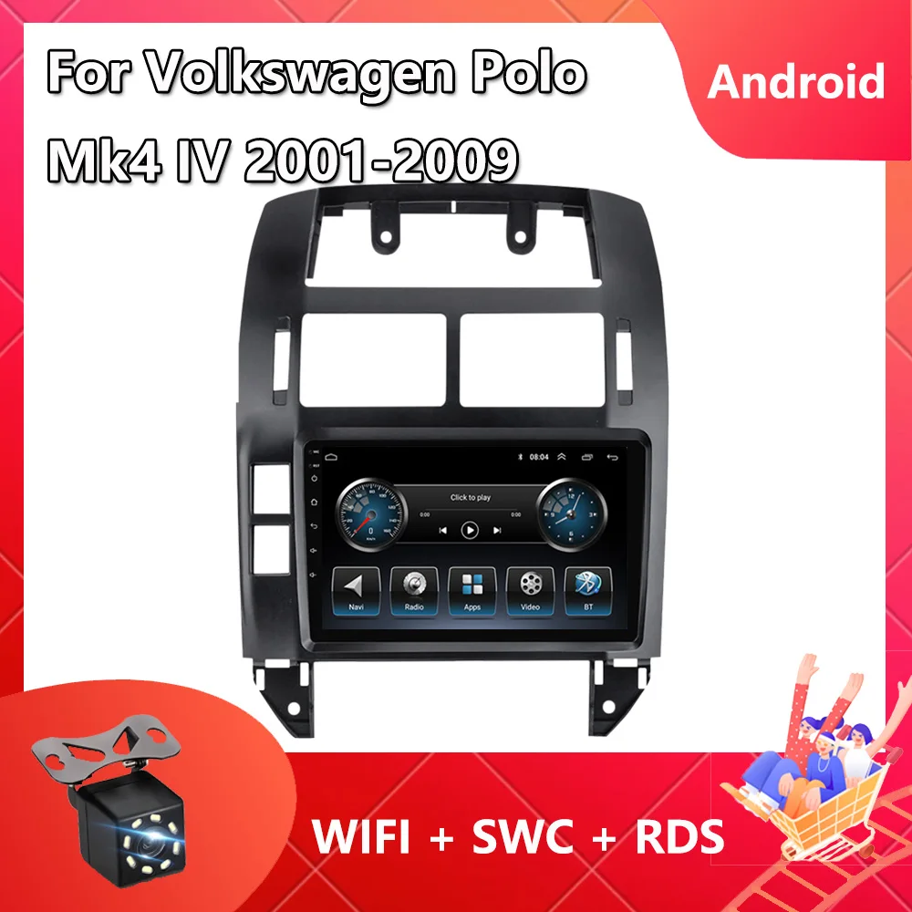 Car Radio Multimedia Video Player For Volkswagen Polo Mk4 IV 2001 - 2009 Android 11 GPS Navigation Carplay Bluetooth Mirror Link
Car Radio Multimedia Video Player For Volkswagen Polo Mk4 IV 2001 - 2009 Android 11 GPS Navigation Carplay Bluetooth Mirror Link