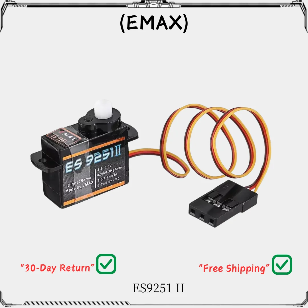 4 шт. Emax ES9251II 4g цифровой микросервопривод-обновленная высокая точность для радиоуправляемого самолета, вертолета, дрона, модели FPV
4 шт. Emax ES9251II 4g цифровой микросервопривод-обновленная высокая точность для радиоуправляемого самолета, вертолета, дрона, модели FPV