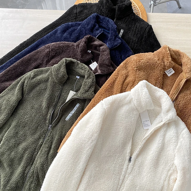 Повседневная зимняя верхняя одежда для пар из кораллового флиса, двусторонняя полиэстеровая ткань, на молнии, с длинными рукавами
Повседневная зимняя верхняя одежда для пар из кораллового флиса, двусторонняя полиэстеровая ткань, на молнии, с длинными рукавами