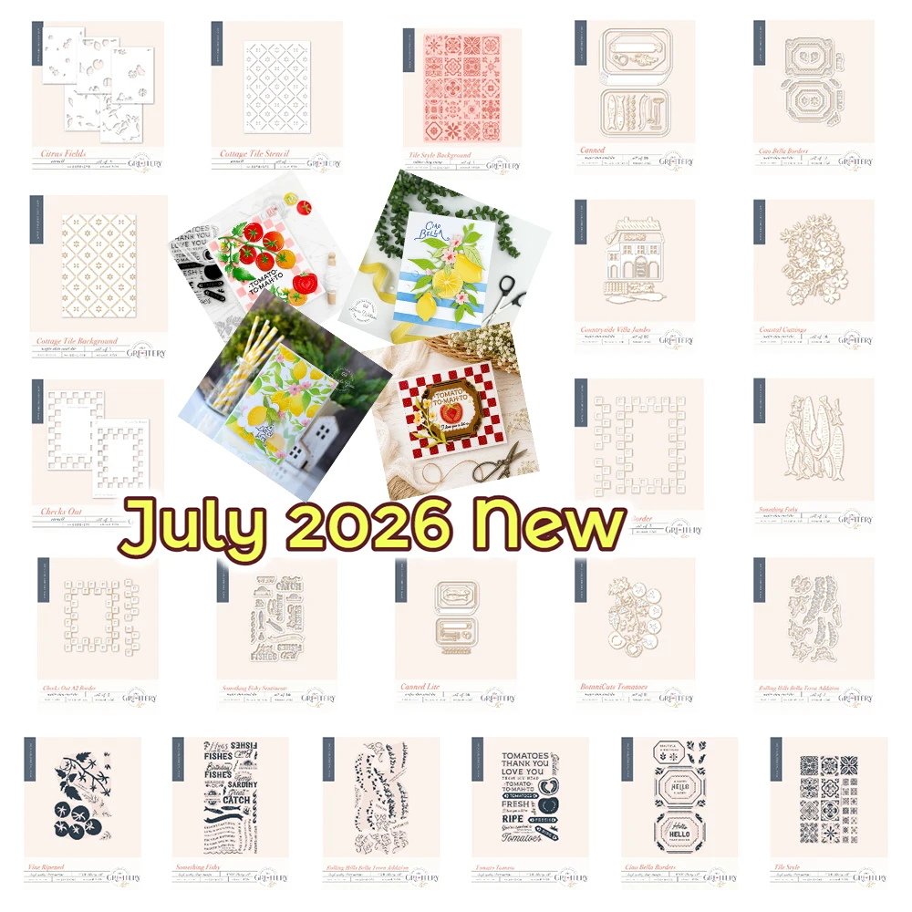 July 2026 New Citrus Fields Canned Cottage Tile Metal Cutting Dies Stamps Stencils DIY Scrapbook Geet Cards Handmade Photo Album
July 2026 New Citrus Fields Canned Cottage Tile Metal Cutting Dies Stamps Stencils DIY Scrapbook Geet Cards Handmade Photo Album