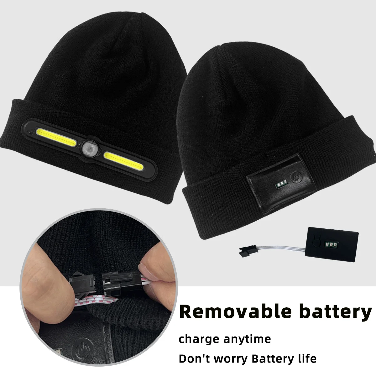 1/2PCS Winter Warm 2-in-1 Knit Hat with Light Outdoor Work Beanie & Cycling Headlight for Cold Weather
1/2PCS Winter Warm 2-in-1 Knit Hat with Light Outdoor Work Beanie & Cycling Headlight for Cold Weather