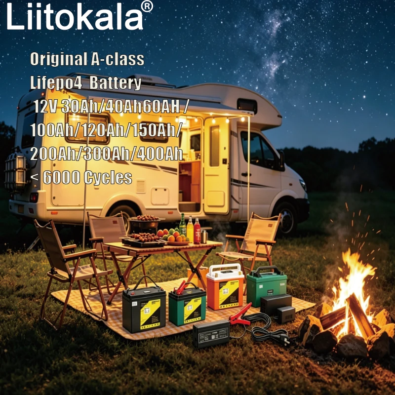 LiitoKala 12V 30Ah 40Ah 100Ah 120Ah 150Ah 200Ah 300Ah 400Ah high-capacity lithium iron phosphate battery 6000 cycles
LiitoKala 12V 30Ah 40Ah 100Ah 120Ah 150Ah 200Ah 300Ah 400Ah high-capacity lithium iron phosphate battery 6000 cycles