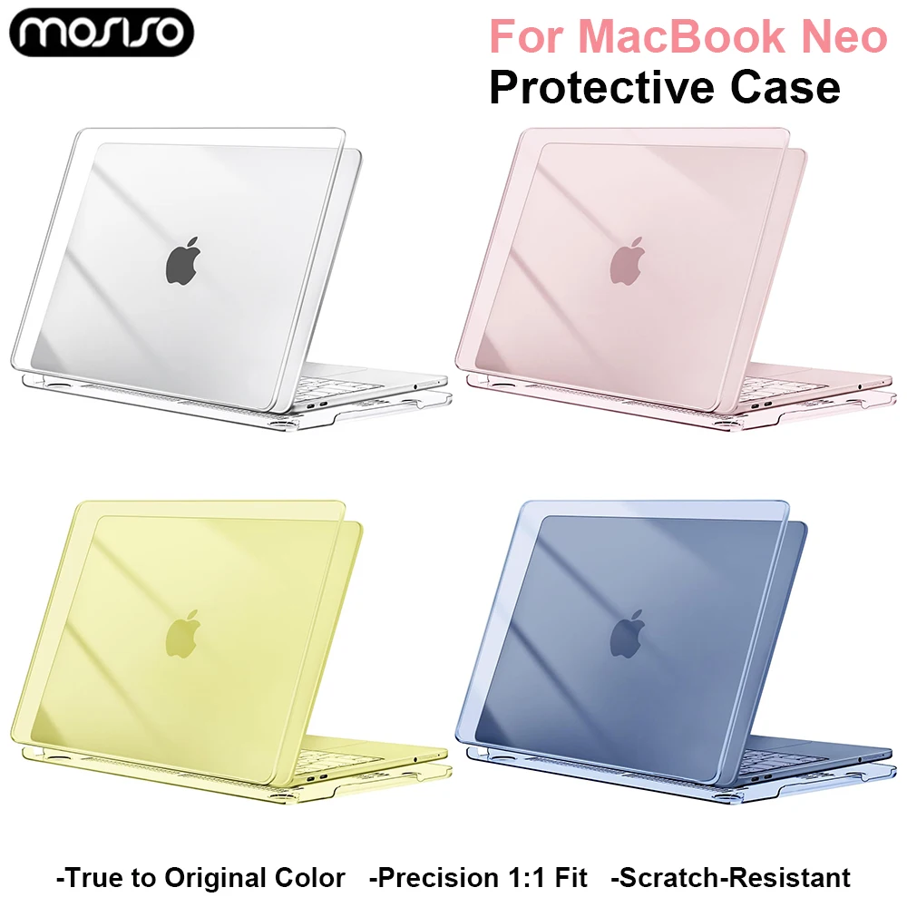 Чехол для ноутбука MacBook Neo 2026 года, 13 дюймов, с чипом A18 Pro, защитный чехол для MacBook Neo A3404, ультратонкий, жесткий корпус
Чехол для ноутбука MacBook Neo 2026 года, 13 дюймов, с чипом A18 Pro, защитный чехол для MacBook Neo A3404, ультратонкий, жесткий корпус
