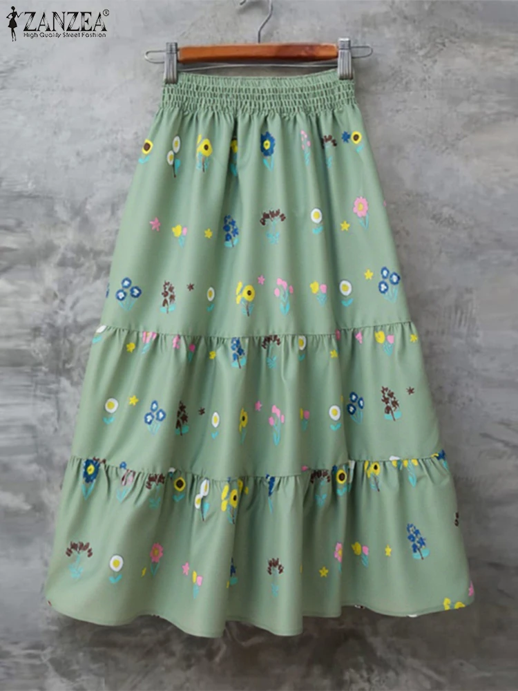 ZANZEA Women's Floral Print Tiered A-Line Long Skirts Spring Autumn Casual Style Smocked Waist Woman Bottoms 3 Colors S-XXXL
ZANZEA Women's Floral Print Tiered A-Line Long Skirts Spring Autumn Casual Style Smocked Waist Woman Bottoms 3 Colors S-XXXL