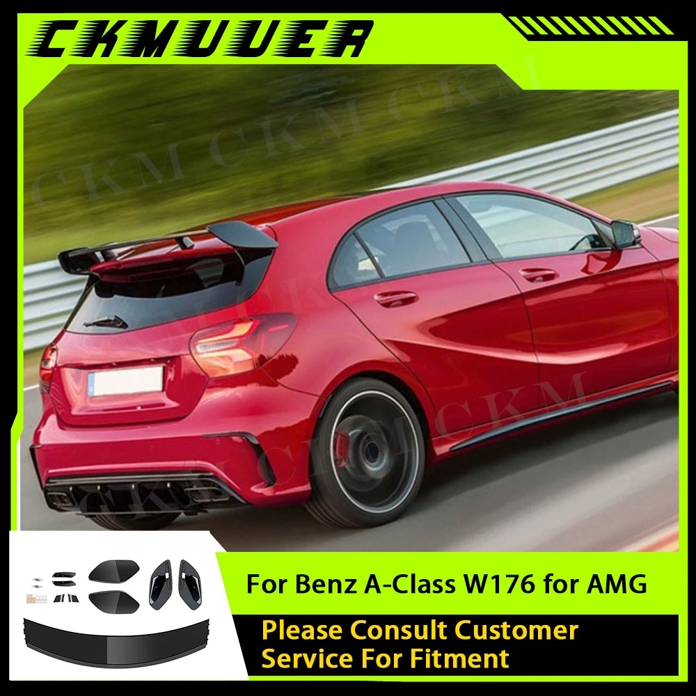 CKMUUER Rear Spoiler Gloss Black Rear Roof Spoiler Wings For Benz A-Class A180 A200 A260 W176 for AMG Car Exterior Accessories
CKMUUER Rear Spoiler Gloss Black Rear Roof Spoiler Wings For Benz A-Class A180 A200 A260 W176 for AMG Car Exterior Accessories