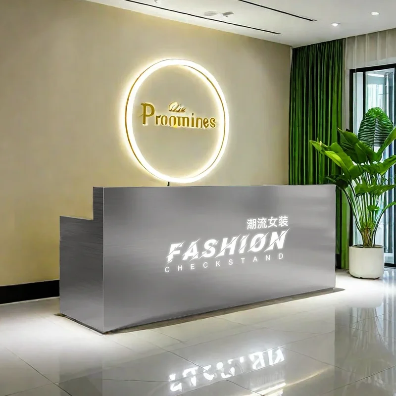 Shop Service Counter Checkout Supermarket Minimalist Church Furniture Modern Reception Aesthetic Mostrador Recepcion Business
Shop Service Counter Checkout Supermarket Minimalist Church Furniture Modern Reception Aesthetic Mostrador Recepcion Business
