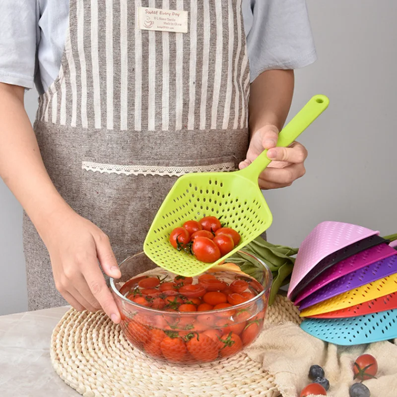 Strainer Spoon Plastic Long Handle Hollow Out Draining Grid Large Slotted Scoop For Kitchen Pasta Vegetable Water Filtering
Strainer Spoon Plastic Long Handle Hollow Out Draining Grid Large Slotted Scoop For Kitchen Pasta Vegetable Water Filtering