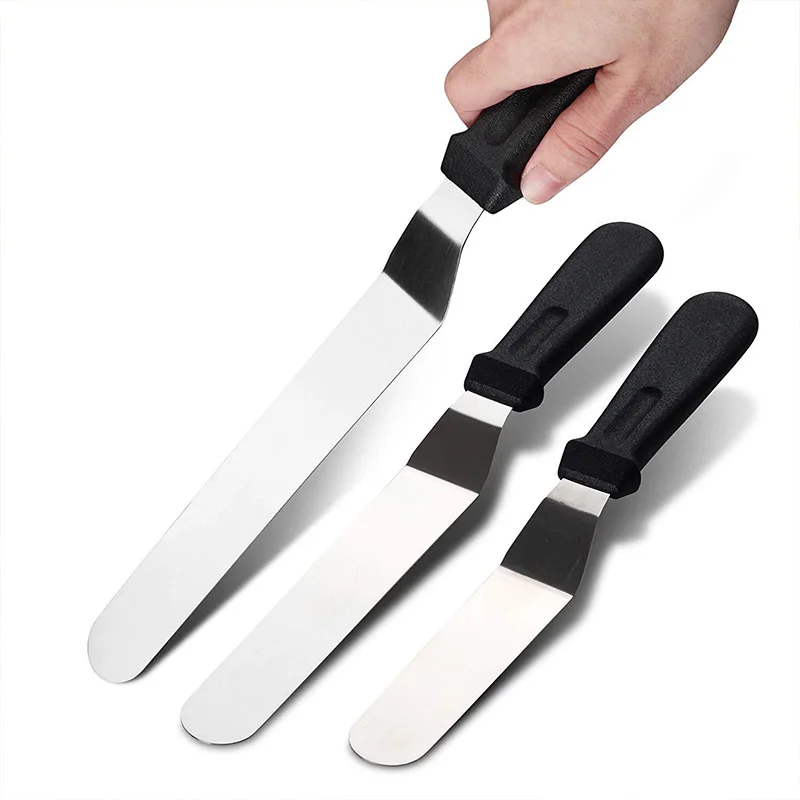 3 Pcs Stainless Steel Icing Spatulas, Different Sizes. 39x5cm, for Cake Decorating, Professional
3 Pcs Stainless Steel Icing Spatulas, Different Sizes. 39x5cm, for Cake Decorating, Professional