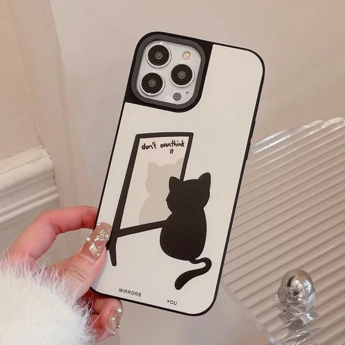 Mirror Surface Black Cat Butterfly Phone Case Cover for IPhone 11 12 13 14 15 Pro Max Case for IPhone 15 Pro Max
Mirror Surface Black Cat Butterfly Phone Case Cover for IPhone 11 12 13 14 15 Pro Max Case for IPhone 15 Pro Max