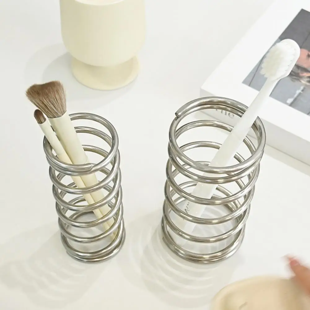 Small Toothbrush Holder Spiral Design Stainless Steel Toothbrush Holder Makeup Brush Storage Rack Bathroom for Toothpaste
Small Toothbrush Holder Spiral Design Stainless Steel Toothbrush Holder Makeup Brush Storage Rack Bathroom for Toothpaste