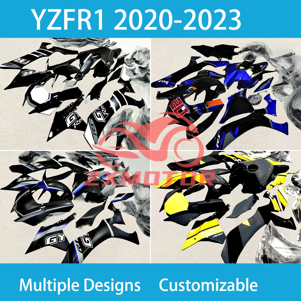 For YAMAHA R1 2020 2021 2022 2023 2024 Full set ABS Plastic Fairings YZF R1 20-24 Motorcycle Customized Prime Fairing Kit
For YAMAHA R1 2020 2021 2022 2023 2024 Full set ABS Plastic Fairings YZF R1 20-24 Motorcycle Customized Prime Fairing Kit