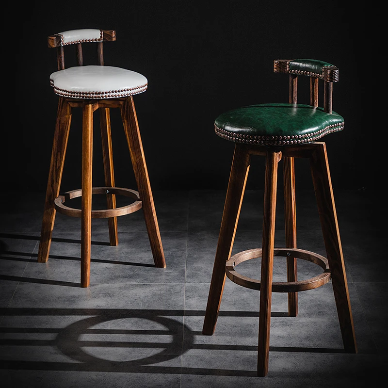 Solid wood carbonized bar chair American rotating bar chair Front desk high chair Creative high bar stool Household
Solid wood carbonized bar chair American rotating bar chair Front desk high chair Creative high bar stool Household
