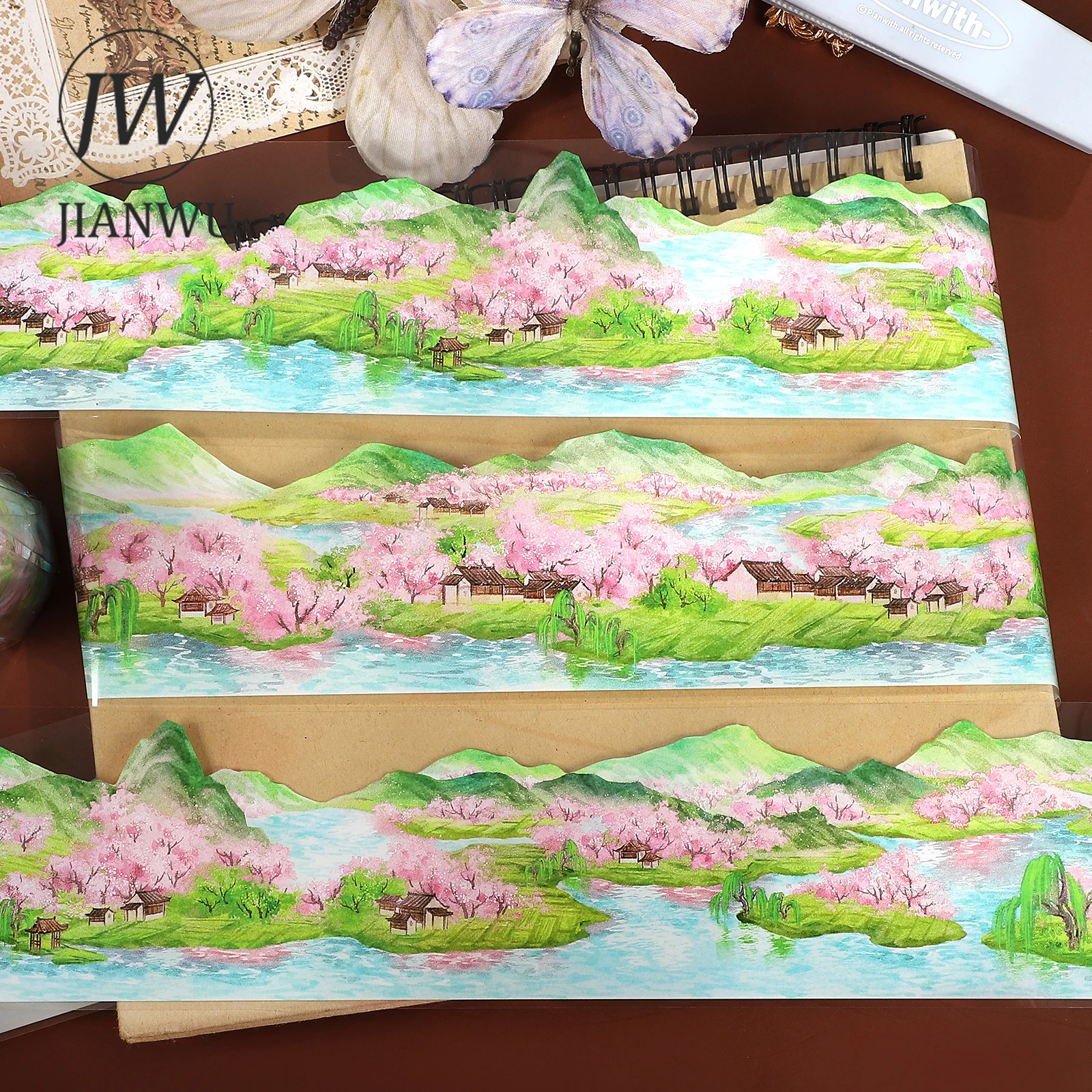 JIANWU 65 мм * 5 м винтажный весенний персиковый цвет речной пейзаж материал коллаж скрапбук ПЭТ лента креативный DIY журнал канцелярские принадлежности
JIANWU 65 мм * 5 м винтажный весенний персиковый цвет речной пейзаж материал коллаж скрапбук ПЭТ лента креативный DIY журнал канцелярские принадлежности