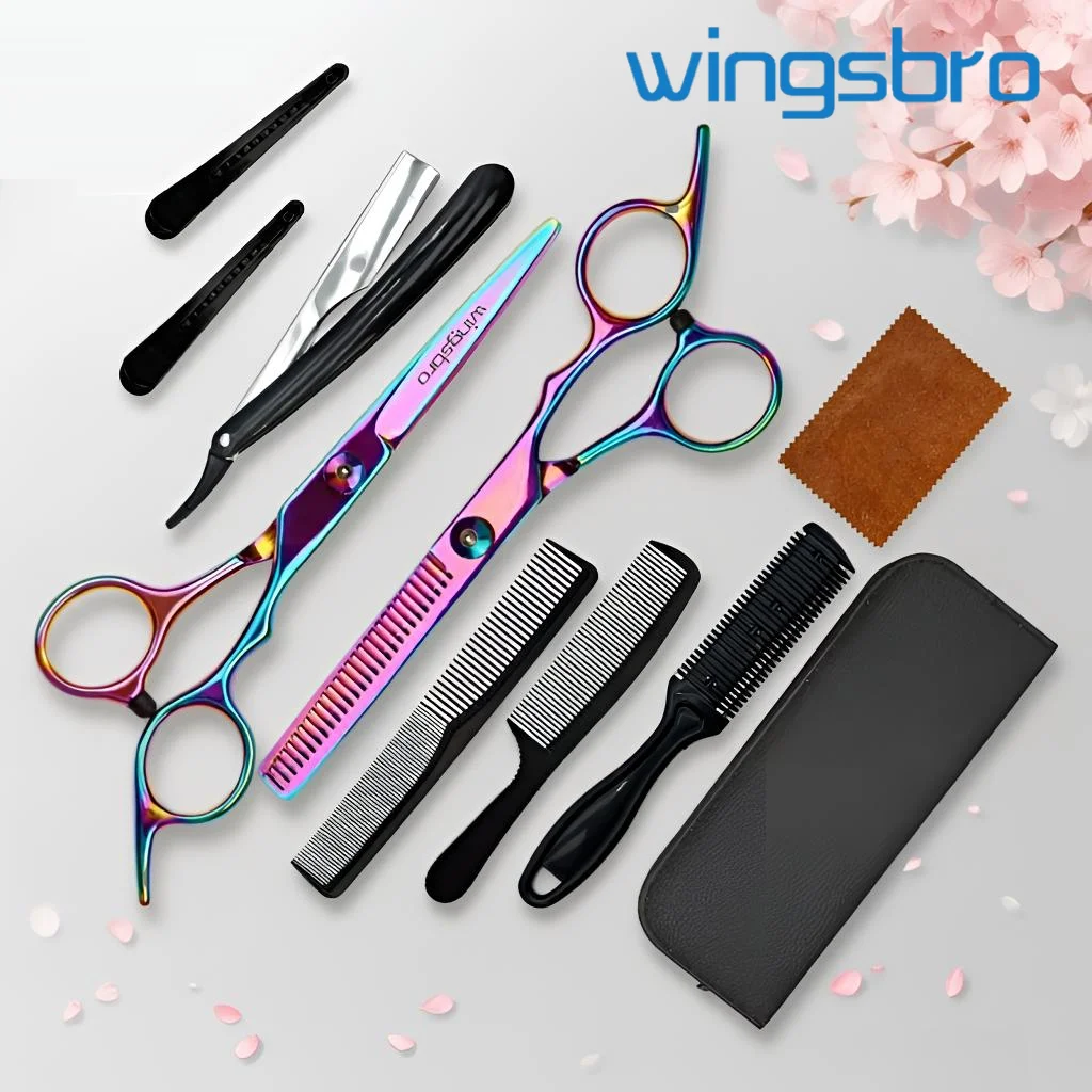 6.5 Inch Hairdressing Scissors Set 10Pcs Professional Barber Scissors Kit Hair Cutting Scissors Straight/Thinning shears
6.5 Inch Hairdressing Scissors Set 10Pcs Professional Barber Scissors Kit Hair Cutting Scissors Straight/Thinning shears