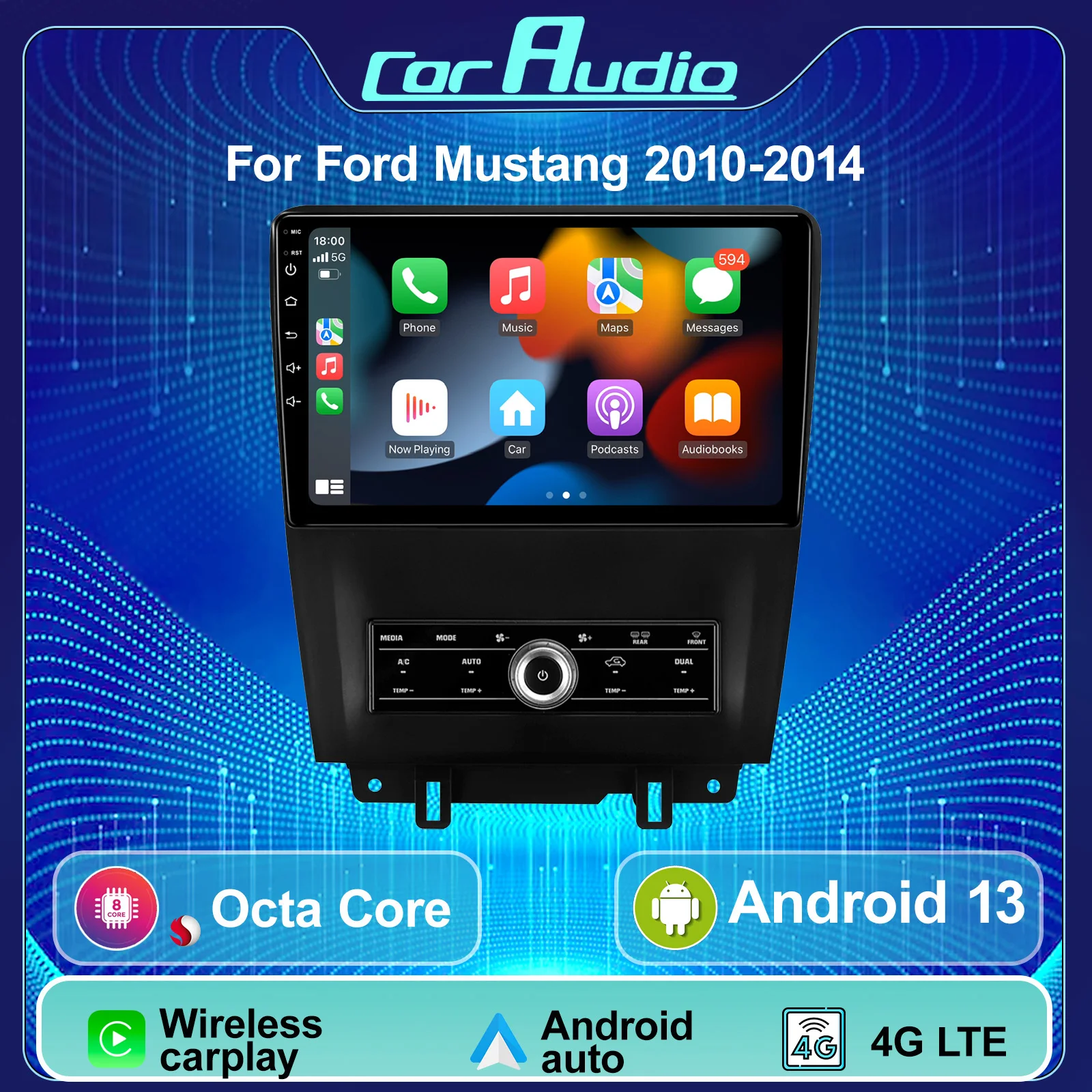 Автомобильный плеер с сенсорным экраном 10,1 дюйма для Ford Mustang 2010-2014, видеоплеер, GPS-навигация, беспроводной Carplay, WIFI, Android Auto
Автомобильный плеер с сенсорным экраном 10,1 дюйма для Ford Mustang 2010-2014, видеоплеер, GPS-навигация, беспроводной Carplay, WIFI, Android Auto
