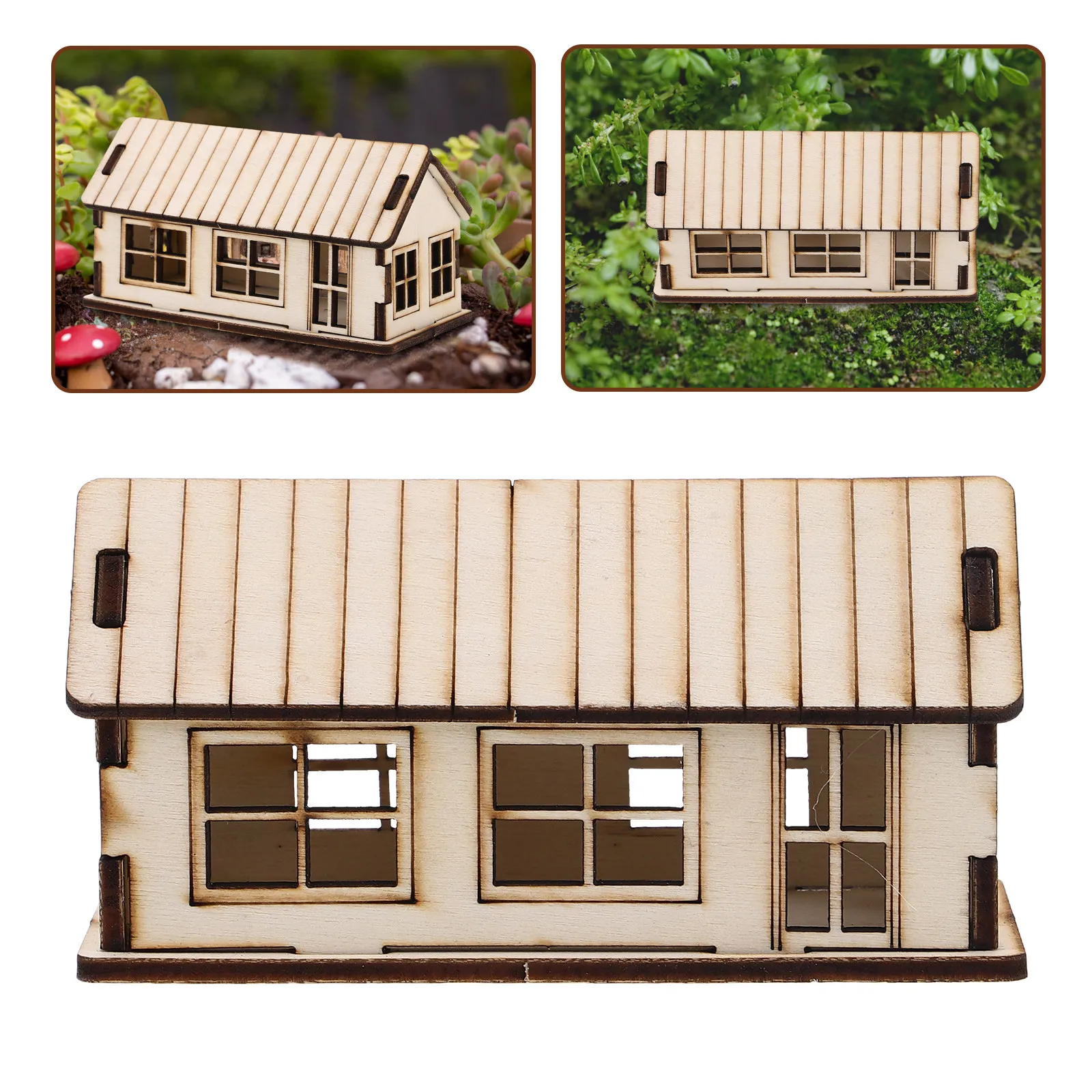 Mini Wooden House Puzzle DIY Kit Educational Craft for Children Kids Party Decorations Sand Table Crafting Miniature Building
Mini Wooden House Puzzle DIY Kit Educational Craft for Children Kids Party Decorations Sand Table Crafting Miniature Building