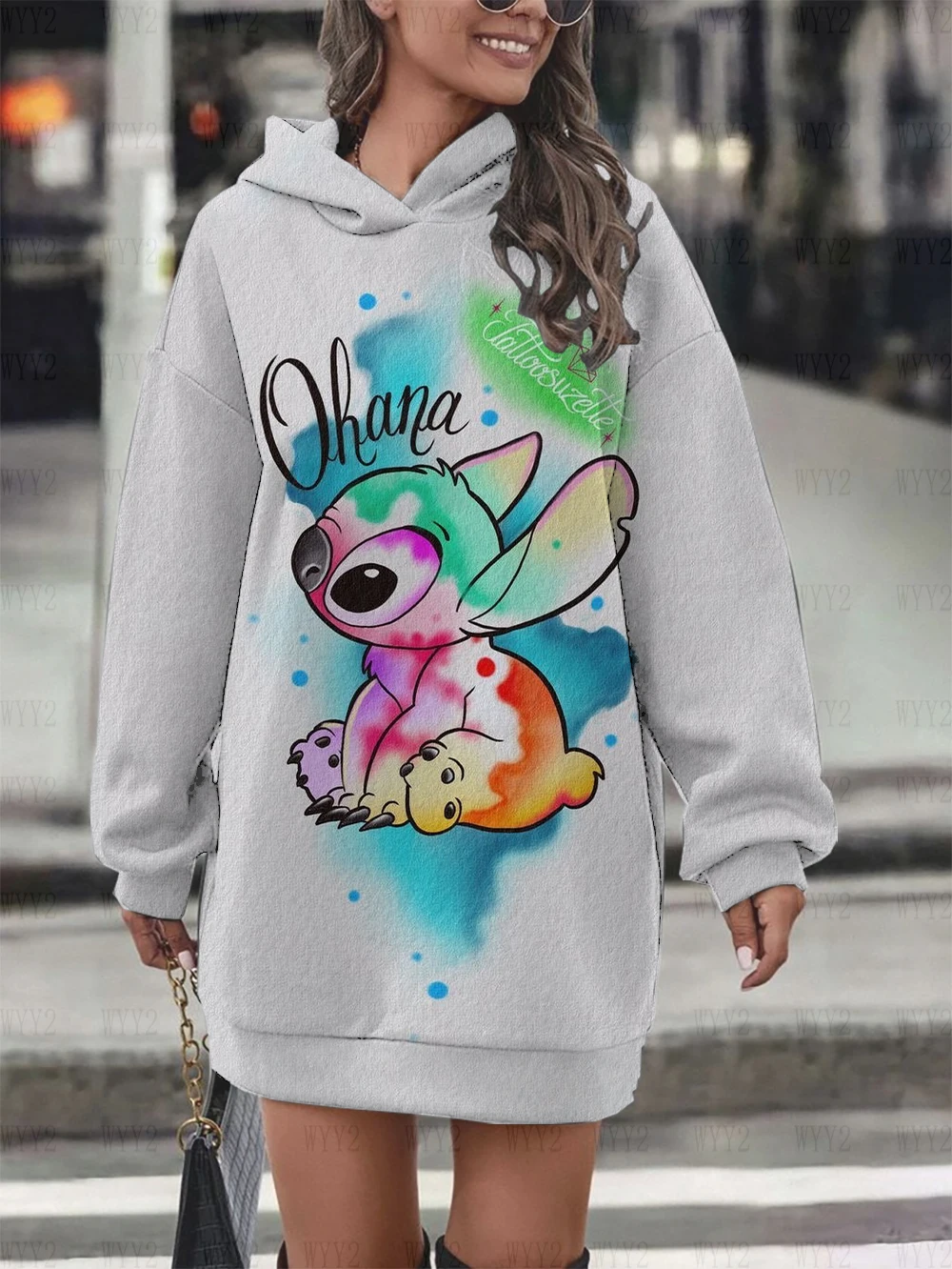 2023 Disney Stitch Spring Autumn Cartoon Full Print Casual Hoodie Women Loose Dress Street Chic Pocket Top Fashion
2023 Disney Stitch Spring Autumn Cartoon Full Print Casual Hoodie Women Loose Dress Street Chic Pocket Top Fashion