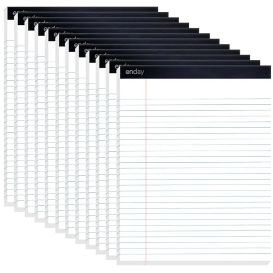 Legal Pads 8.5 x 11 Inch, 12 Pack 50 Sheets per Notepad, Note Pads, Legal Ruled Writing Pad with Perforated Pages, Paper Legal
Legal Pads 8.5 x 11 Inch, 12 Pack 50 Sheets per Notepad, Note Pads, Legal Ruled Writing Pad with Perforated Pages, Paper Legal