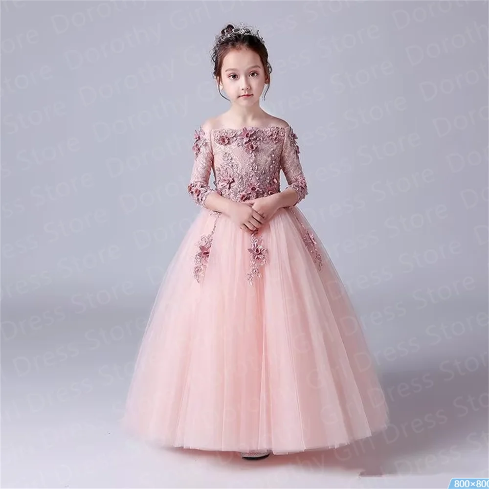 Light Pink Children's Birthday Ball Dress Mesh Flower Girl Dresses Floor Length Baby Pageant Wedding Performance Party
Light Pink Children's Birthday Ball Dress Mesh Flower Girl Dresses Floor Length Baby Pageant Wedding Performance Party