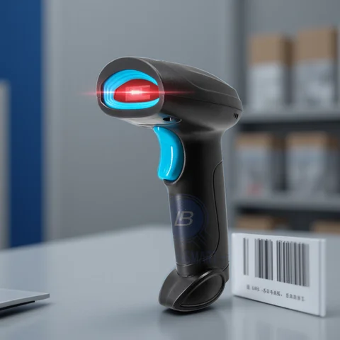 1D 2D Barcode Scanner Wired Wireless Bluetooth Bar Code Reader Omni-directional Scanning For Supermarket Logistics Product