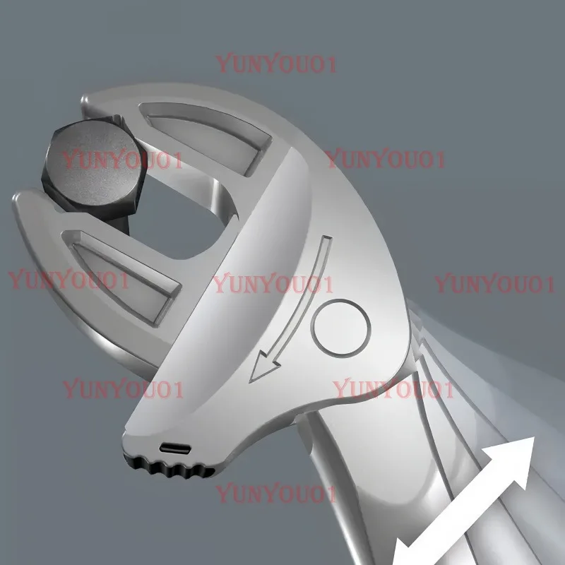 Новый подвижный гаечный ключ с крабовым когтем, многофункциональный быстрый адаптивный имитация трещотки, большой открывающийся ключ промышленного класса, инструмент
Новый подвижный гаечный ключ с крабовым когтем, многофункциональный быстрый адаптивный имитация трещотки, большой открывающийся ключ промышленного класса, инструмент