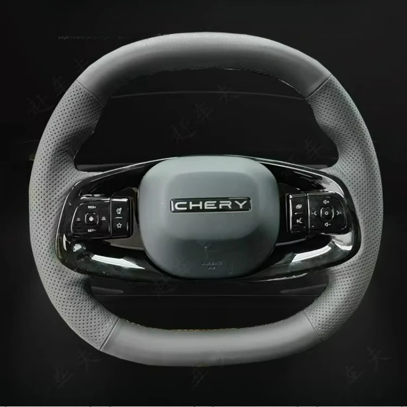 Hand-stitched renovation wear-resistant black brown leather steering wheel cover For Chery Tiggo 8 5X Arrizo 8 Fulwin A8/T9
Hand-stitched renovation wear-resistant black brown leather steering wheel cover For Chery Tiggo 8 5X Arrizo 8 Fulwin A8/T9