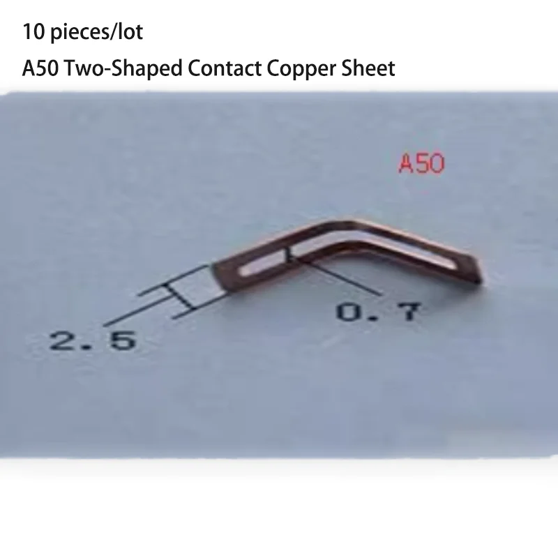 10 шт./лот A50/A59 медный контактный лист V-образный медный лист небольшой лист клапана аксессуары подходят для цифрового мультиметра
10 шт./лот A50/A59 медный контактный лист V-образный медный лист небольшой лист клапана аксессуары подходят для цифрового мультиметра