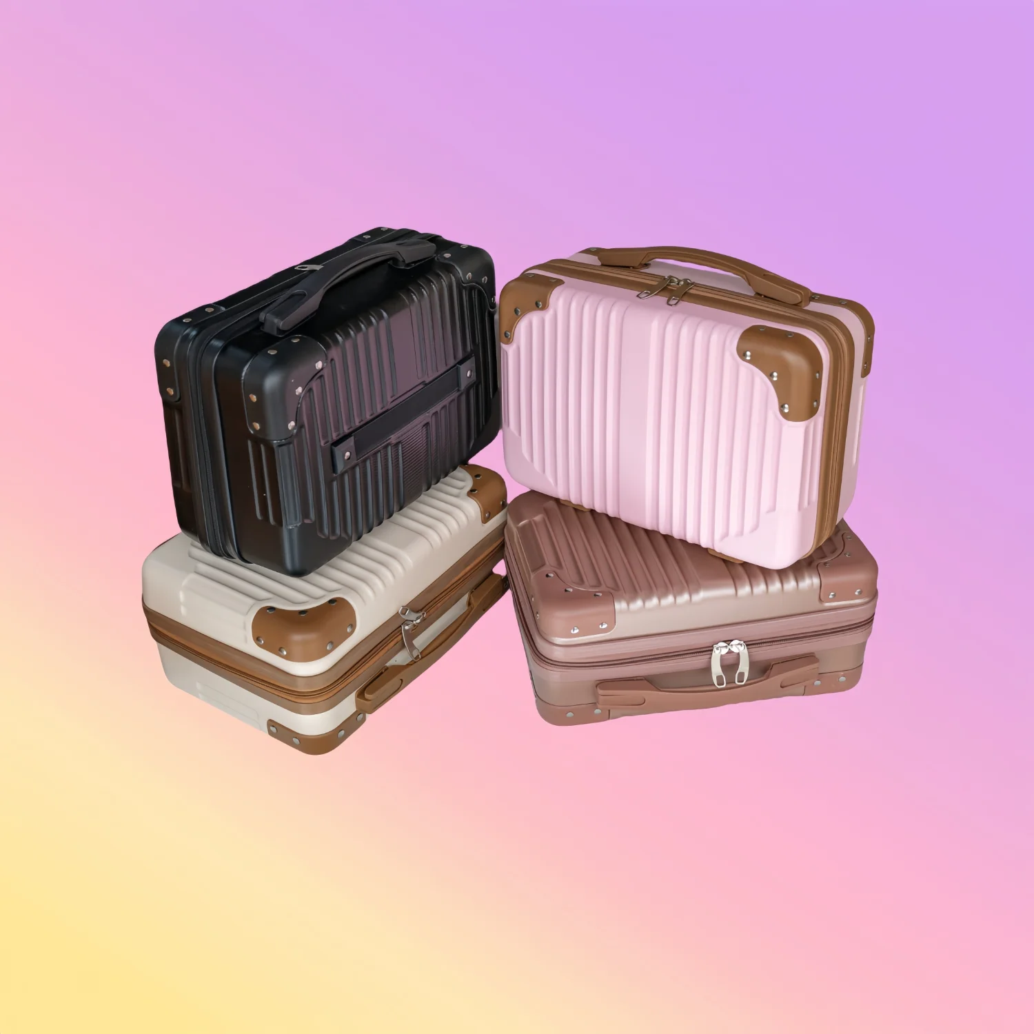 Chic Ladies Travel Cosmetic Case - Compact & Portable Makeup Toiletries Box - Durable Plastic - Fashionable Accents
Chic Ladies Travel Cosmetic Case - Compact & Portable Makeup Toiletries Box - Durable Plastic - Fashionable Accents