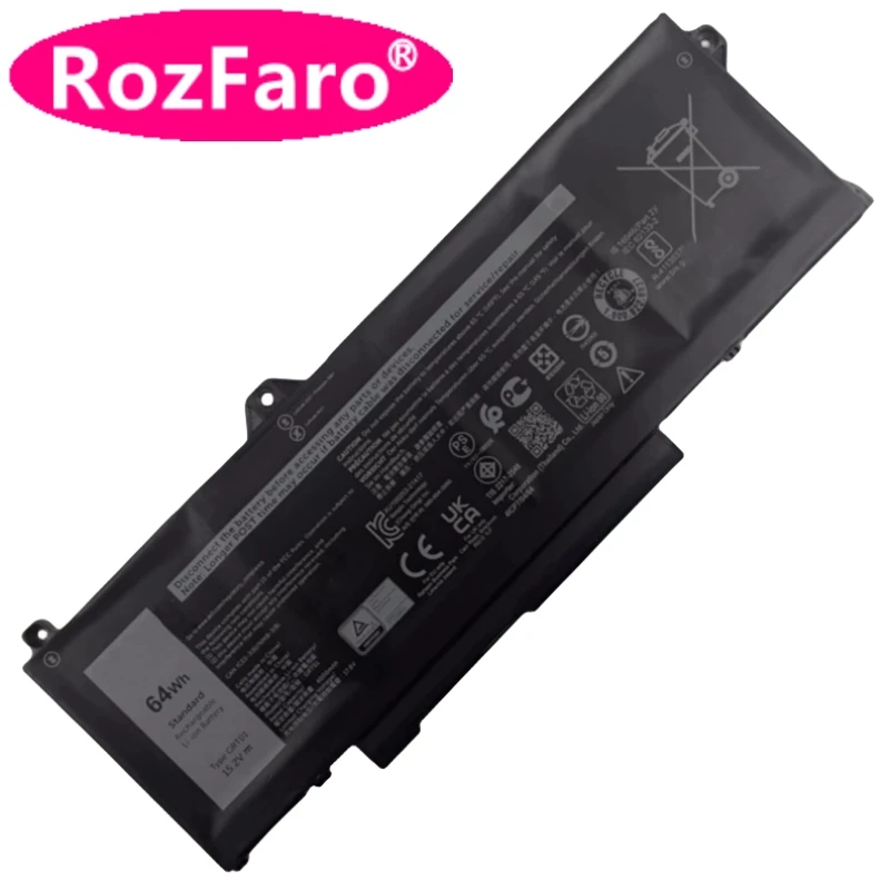 RozFaro 9JRV0 R05P0 Laptop Battery 11.4V 97Wh 15.2V 64Wh For Dell Alienware M17 R5 M18 R1 P137G003 P137G007 P104F003 P104F007
RozFaro 9JRV0 R05P0 Laptop Battery 11.4V 97Wh 15.2V 64Wh For Dell Alienware M17 R5 M18 R1 P137G003 P137G007 P104F003 P104F007